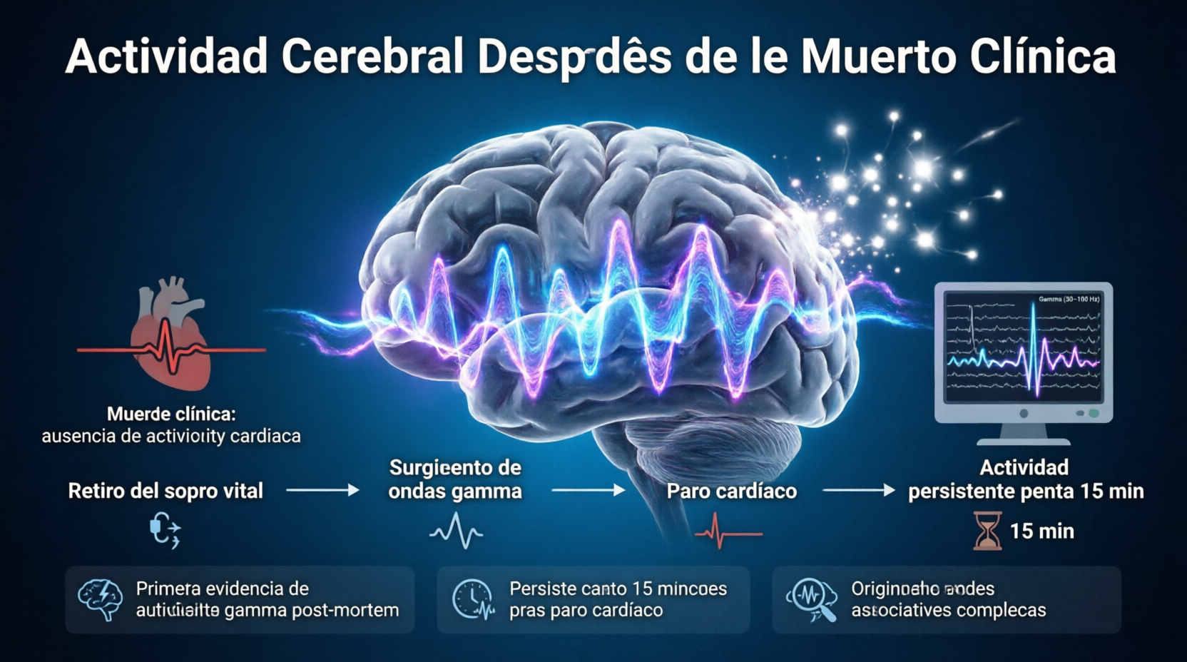 Científicos detectan actividad cerebral persistente después de la muerte clínica